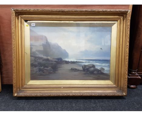 E.E KEENE - OIL ON CANVAS - SEASCAPE (30''X20'')