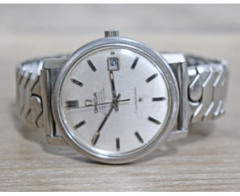 A vintage stainless steel Omega Constellation Automatic Chronometer circa 1960s. Condition - ticking and appears in working o