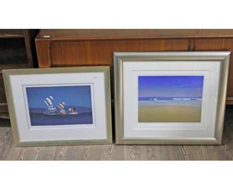 Two 20th Century limited edition decorative signed prints, one after Michael Jackson, the other Steven Townsend, each glazed 