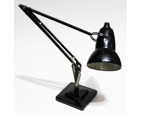 A Herbert Terry & Sons black angle poise lamp.
