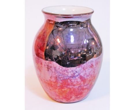 A Poole pottery vase, height 20cm. Condition - crazing but appears freed from chips/cracks.