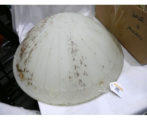 Glass ceiling light dome 