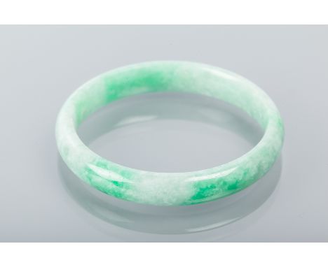 JADEITE BANGLE
the jadeite in green tones, 56mm to inner edges