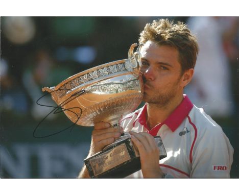 Tennis Stan Wawrinka signed 12x8 colour photo, Stanislas Wawrinka ( born 28 March 1985) is a Swiss professional tennis player