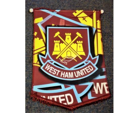 Football Mark Noble signed West Ham United pennant, Mark James Noble (born 8 May 1987) is an English professional footballer 