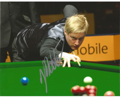 Snooker Neil Robertson signed 10x8 colour photo, Neil Robertson (born 11 February 1982) is an Australian professional snooker