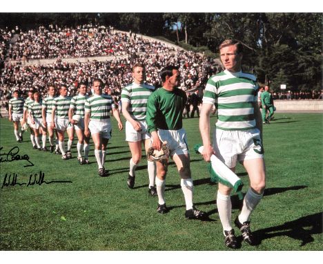 Football Willie Wallace and Jim Craig Celtic FC Lisbon Lions double signed 16x12 colour photo, The Lisbon Lions is the nickna