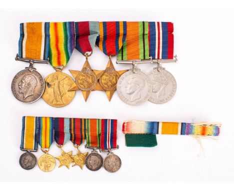 A WWI &amp; WWII group of  six to 'Surg Prob R G Anthony RNVR': comprising War Medal, Victory Medal, 1939-45 Star, Burma Star