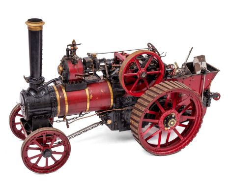 A 3 inch scale model of a Marshall S Type Steam Tractor, water sight tubes and pressure gauge,  Marshall Patent Firebox plate