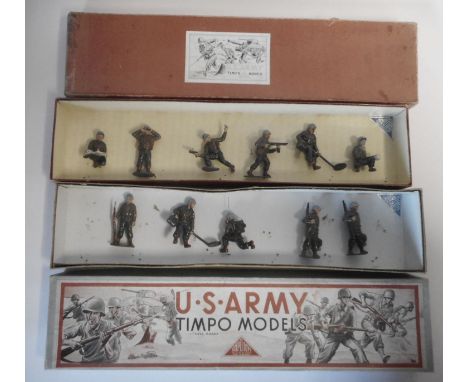 Timpo Models, Set No 913,  U.S. Army,  together with another Timpo U.S.Army set, both contained in their original boxes.
