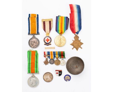 A WWI 1914-15 star to '2284 Pte R H Upsom 1/4 Sea Highrs' and WWI pair to Lieut R H Upson RAF, together with a WWII  Defence 