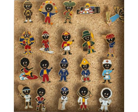 A framed group of twenty Robinsons enamel  badges (one damaged). *Notes- These items are listed on the basis they are illustr