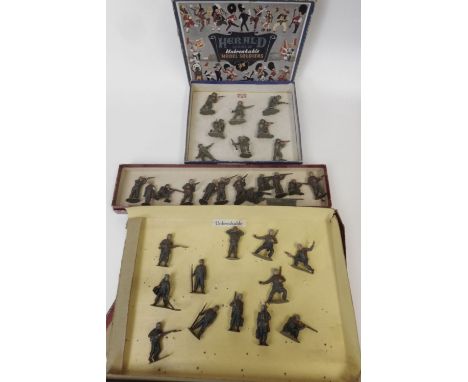 Herald Model Soldiers, Set Khaki Infantrymen, boxed,  together with Timpo  U.S.A. Army Series, infantry contained in two boxe