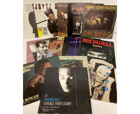 A small collection of vintage LP and 12 inch records.  To include: Bread, Alexander O'Neal, Bill Hayley &amp; The Comets, Yaz
