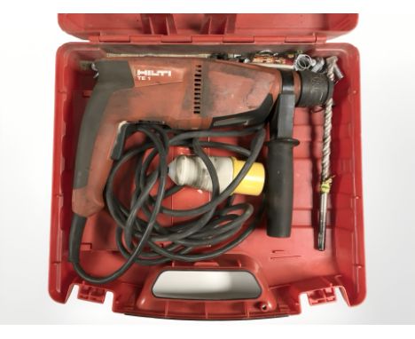 A Hilti TE 1 drill, boxed.