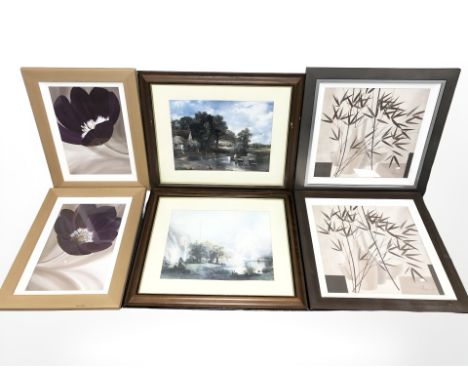 A group of prints including The Hay Wain after Constable, still life prints etc  