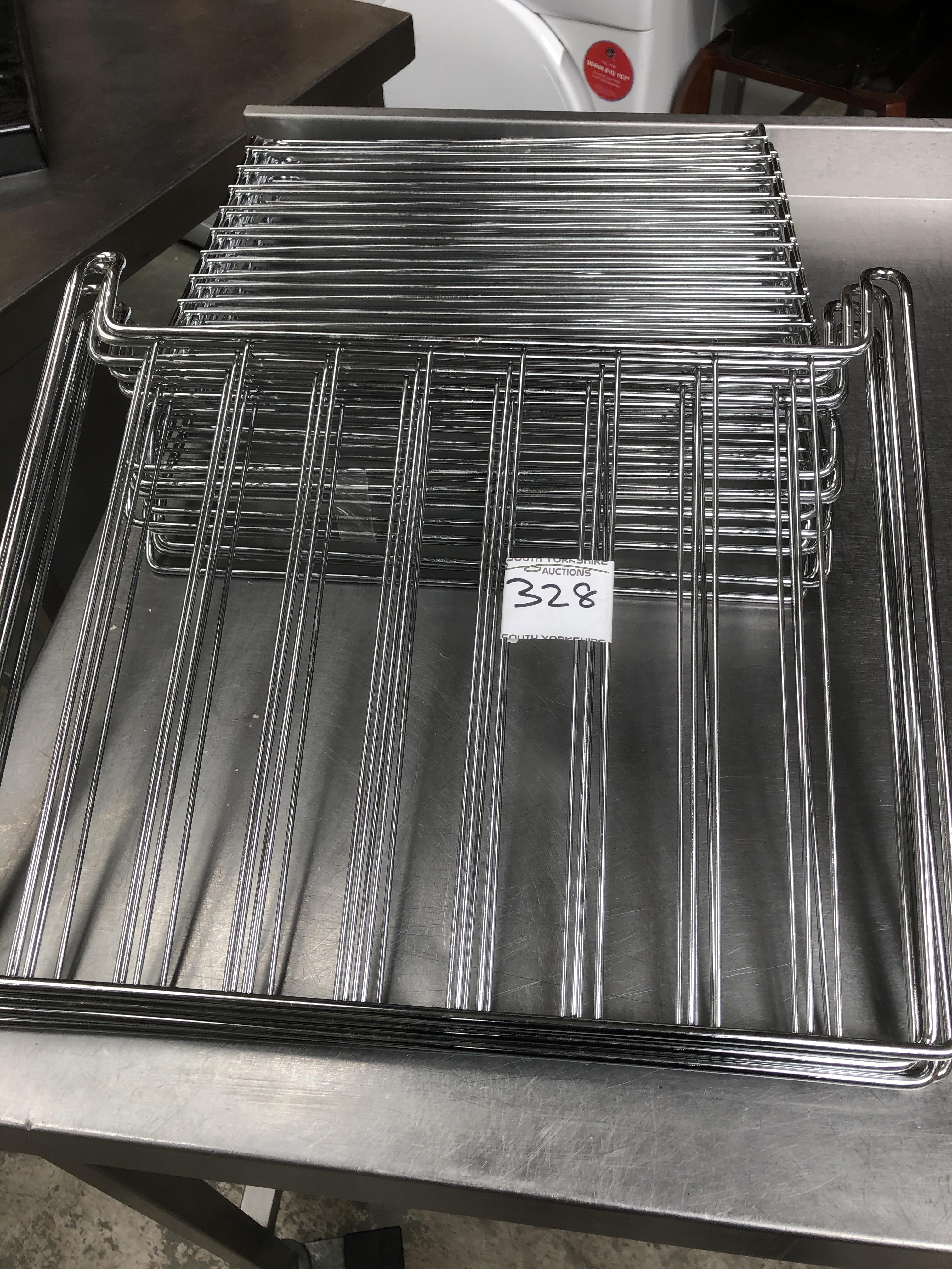 14 x Domestic Oven Shelves, NO VAT ON THIS LOT ONLY ON BUYERS PREMIUM