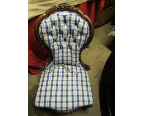  Sale Item:    LADIES CABRIOLE LEG CHAIR   Vat Status:   No Vat   Buyers Premium:  This lot is subject to a Buyers Premium of