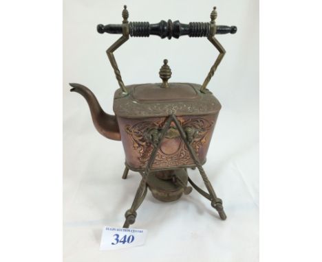  Sale Item:    COPPER SPIRIT KETTLE   Vat Status:   No Vat   Buyers Premium:  This lot is subject to a Buyers Premium of 15% 