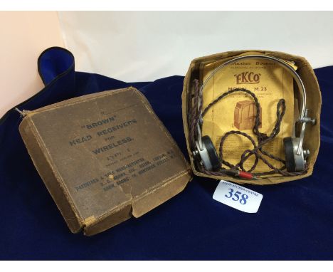  Sale Item:    BROWN HEAD RECEIVERS (AF)   Vat Status:   No Vat   Buyers Premium:  This lot is subject to a Buyers Premium of