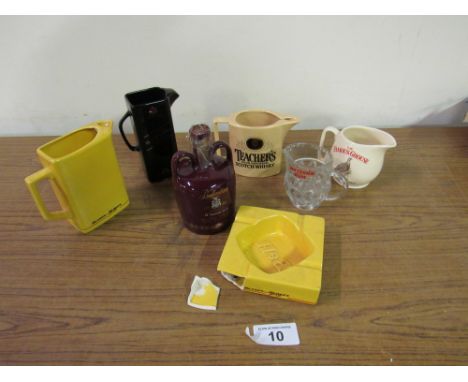  Sale Item:    BOX WHISKY JUGS & ASHTRAY (AF)   Vat Status:   No Vat   Buyers Premium:  This lot is subject to a Buyers Premi