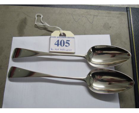  Sale Item:    PAIR ABERDEEN SILVER TABLESPOONS LESLIE  Vat Status:   No Vat   Buyers Premium:  This lot is subject to a Buye