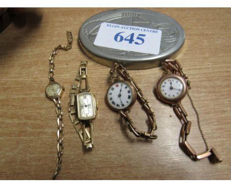  Sale Item:    BOX 4 WRIST WATCHES (AF)   Vat Status:   No Vat   Buyers Premium:  This lot is subject to a Buyers Premium of 
