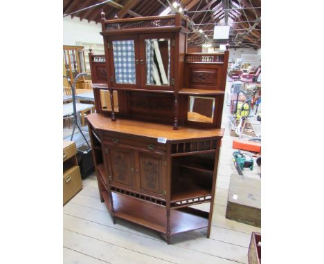  Sale Item:    MAHOGANY MIRROR BACK SIDEBOARD (AF)  Vat Status:   No Vat   Buyers Premium:  This lot is subject to a Buyers P
