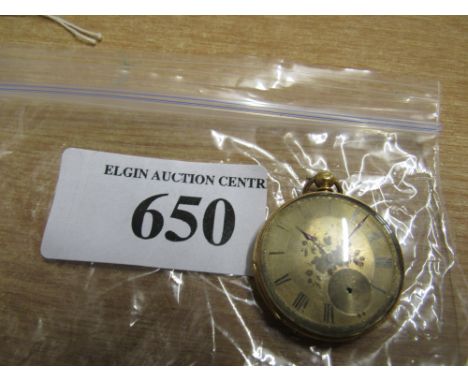  Sale Item:    POCKET WATCH (AF)   Vat Status:   No Vat   Buyers Premium:  This lot is subject to a Buyers Premium of 15% + V