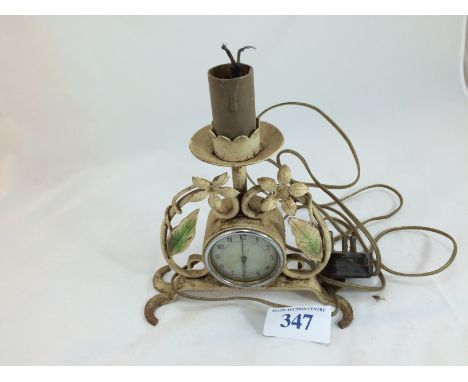  Sale Item:    ELECTRIC CLOCK BEDSIDE LAMP   Vat Status:   No Vat   Buyers Premium:  This lot is subject to a Buyers Premium 