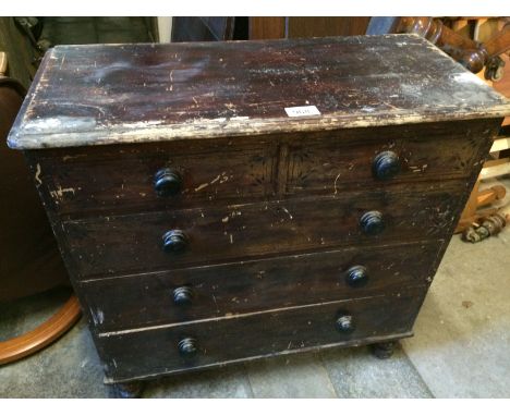  Sale Item:    PAINTED PINE CHEST DRAWERS (AF)   Vat Status:   No Vat   Buyers Premium:  This lot is subject to a Buyers Prem
