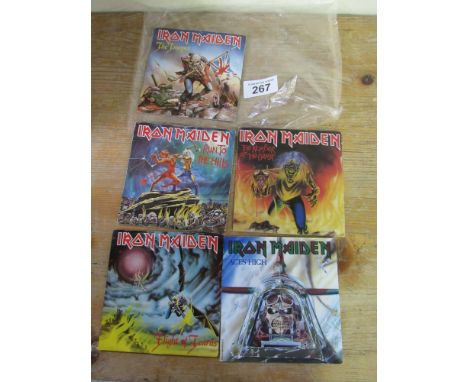  Sale Item:    5 IRON MAIDEN RECORDS   Vat Status:   No Vat   Buyers Premium:  This lot is subject to a Buyers Premium of 15%