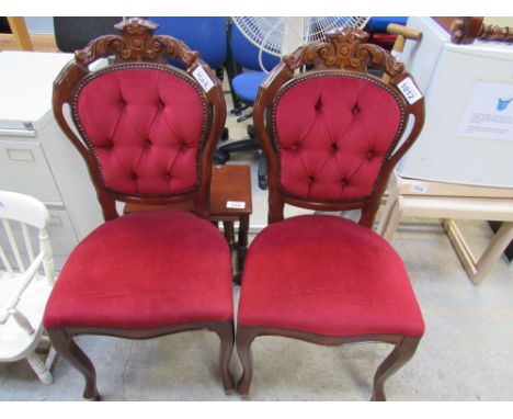  Sale Item:    2 REPRO CHAIRS   Vat Status:   No Vat   Buyers Premium:  This lot is subject to a Buyers Premium of 15% + Vat 
