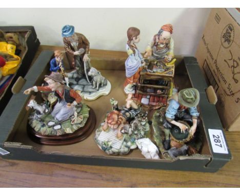  Sale Item:    5 CAPODIMONTE STYLE ORNAMENTS (AF)  Vat Status:   No Vat   Buyers Premium:  This lot is subject to a Buyers Pr
