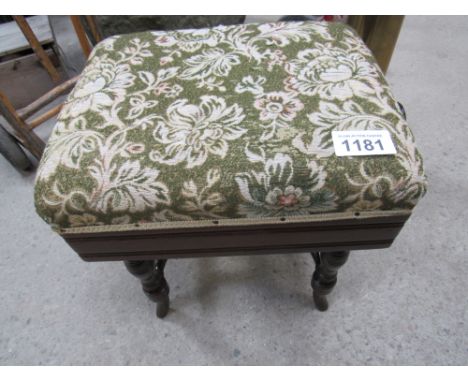  Sale Item:    PIANO STOOL   Vat Status:   No Vat   Buyers Premium:  This lot is subject to a Buyers Premium of 15% + Vat @ 2