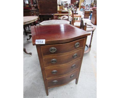  Sale Item:    MAHOGANY INLAID 4 DRAWER CHEST (AF)  Vat Status:   No Vat   Buyers Premium:  This lot is subject to a Buyers P