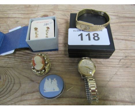  Sale Item:    2 BOXES EARRINGS WATCHES & BROOCHES  Vat Status:   No Vat   Buyers Premium:  This lot is subject to a Buyers P