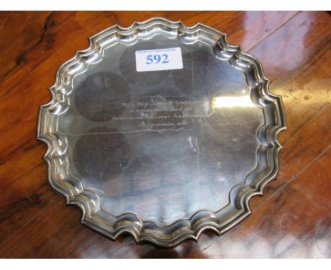  Sale Item:    SILVER TRAY   Vat Status:   No Vat   Buyers Premium:  This lot is subject to a Buyers Premium of 15% + Vat @ 2