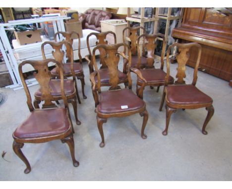  Sale Item:    8 QUEEN ANNE STYLE DINING CHAIRS   Vat Status:   No Vat   Buyers Premium:  This lot is subject to a Buyers Pre