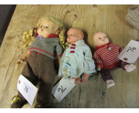  Sale Item:    3 DOLLS (AF)   Vat Status:   No Vat   Buyers Premium:  This lot is subject to a Buyers Premium of 15% + Vat @ 