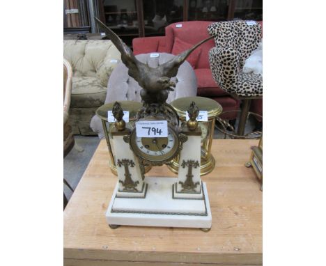  Sale Item:    MARBLE CLOCK   Vat Status:   No Vat   Buyers Premium:  This lot is subject to a Buyers Premium of 15% + Vat @ 