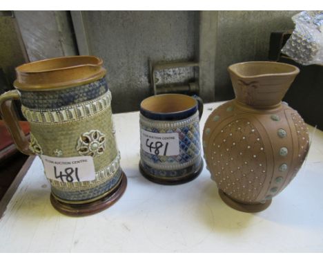  Sale Item:    3 ROYAL DOULTON JUGS (AF)   Vat Status:   No Vat   Buyers Premium:  This lot is subject to a Buyers Premium of