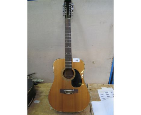  Sale Item:    12 STRING GUITAR   Vat Status:   No Vat   Buyers Premium:  This lot is subject to a Buyers Premium of 15% + Va