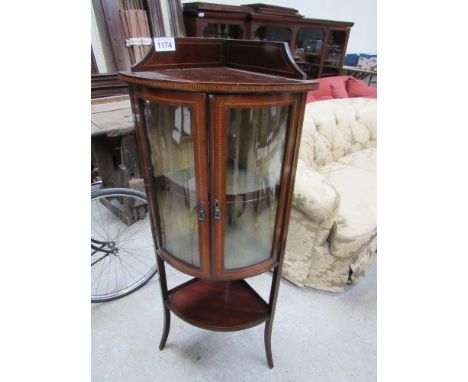  Sale Item:    INLAID DISPLAY CABINET   Vat Status:   No Vat   Buyers Premium:  This lot is subject to a Buyers Premium of 15