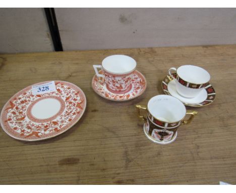  Sale Item:    CROWN DERBY TEAWARE & LOVING CUP (AF)  Vat Status:   No Vat   Buyers Premium:  This lot is subject to a Buyers
