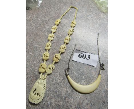  Sale Item:    BAG BONE NECKLACES   Vat Status:   No Vat   Buyers Premium:  This lot is subject to a Buyers Premium of 15% + 