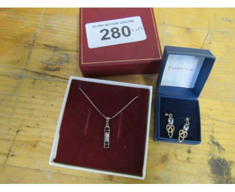  Sale Item:    2 BOXES EAR RINGS & CHAIN WITH PENDANT  Vat Status:   No Vat   Buyers Premium:  This lot is subject to a Buyer