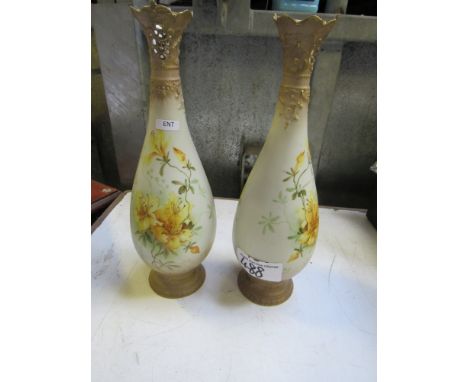  Sale Item:    PAIR VASES   Vat Status:   No Vat   Buyers Premium:  This lot is subject to a Buyers Premium of 15% + Vat @ 20
