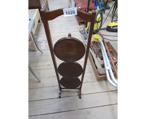  Sale Item:    FOLDING CAKESTAND   Vat Status:   No Vat   Buyers Premium:  This lot is subject to a Buyers Premium of 15% + V