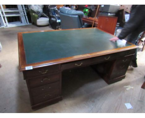  Sale Item:    LEATHER TOP PARTNERS DESK   Vat Status:   No Vat   Buyers Premium:  This lot is subject to a Buyers Premium of